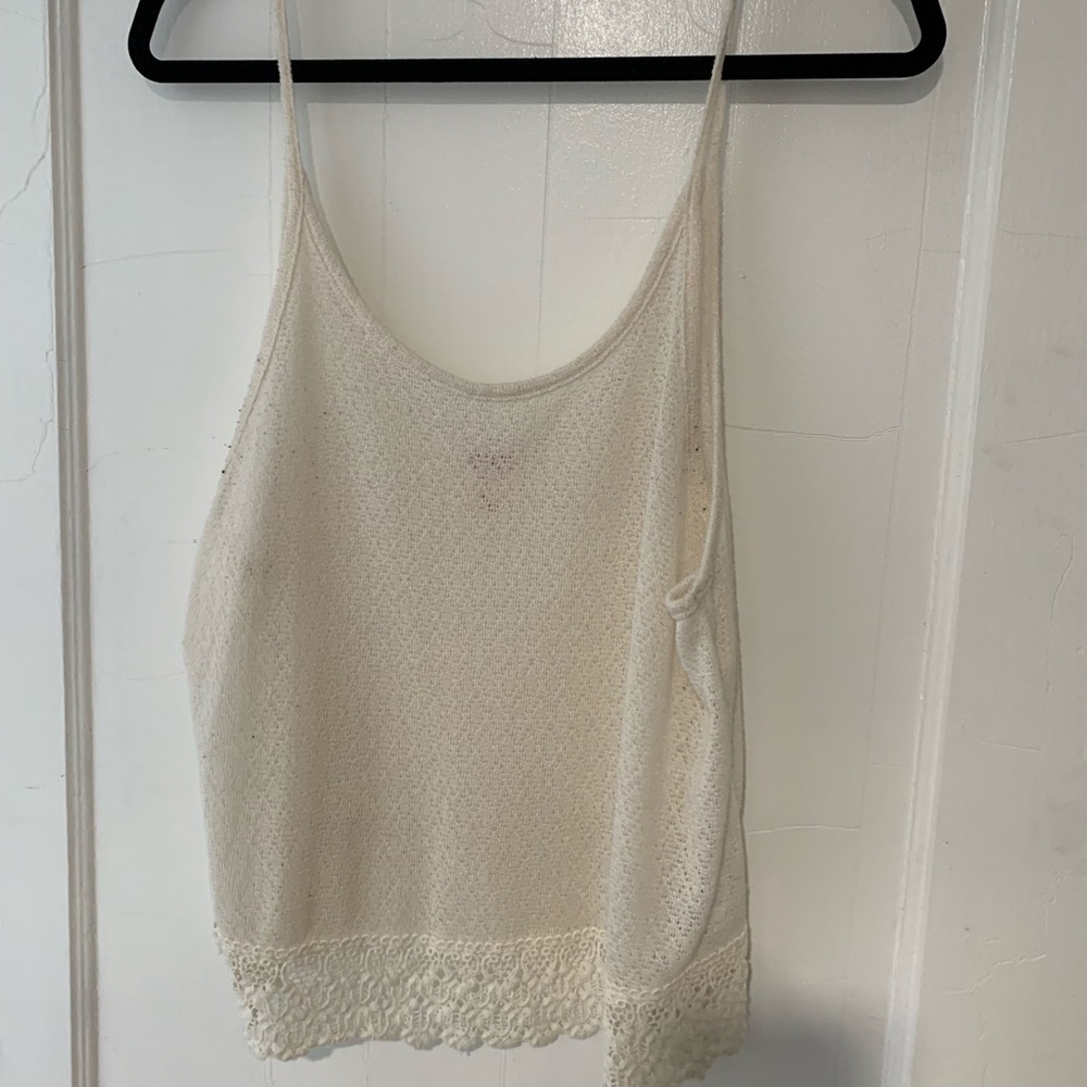 White flowy tank
